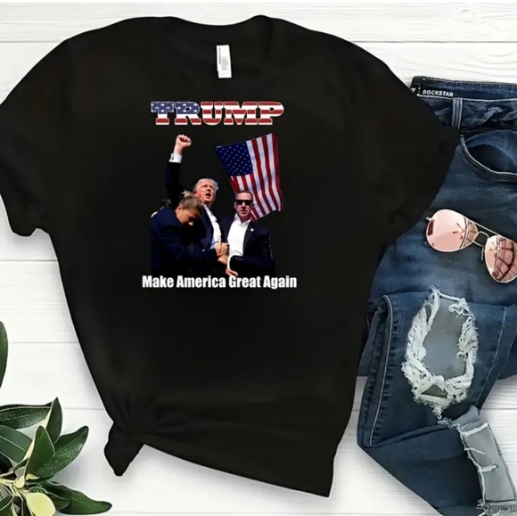 TRUMP fist pump MAGA Tshirt. Any color/size Unisex MADE IN USA - Picture 5 of 6